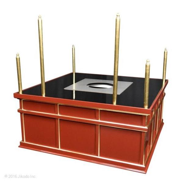 寺院仏具】黒塗り 3.5尺 新型二重護摩壇・大壇 (壇のみ) 密教法 寺院仏具】黒塗り 3.5尺 新型二重護摩壇・大壇 (壇のみ) 密教法