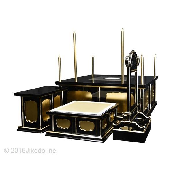 寺院仏具】黒塗り 3.5尺 一重護摩壇・大壇 ケイ台付(磬台) 密教 寺院仏具】黒塗り 3.5尺 一重護摩壇・大壇 ケイ台付(磬台) 密教
