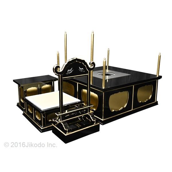 寺院仏具】黒塗り 3.5尺 一重護摩壇・大壇 ケイ台付(磬台) 密教 寺院仏具】黒塗り 3.5尺 一重護摩壇・大壇 ケイ台付(磬台) 密教