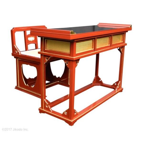 寺院仏具】朱塗り ご導師様 焼香机セット 幅約120センチ 安心の 寺院仏具】朱塗り ご導師様 焼香机セット 幅約120センチ 安心の