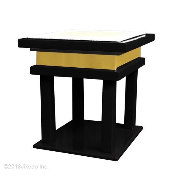 寺院仏具】 黒塗り 慈光型の背高経机用椅子(ご導師様用の礼盤 寺院仏具】 黒塗り 慈光型の背高経机用椅子(ご導師様用の礼盤