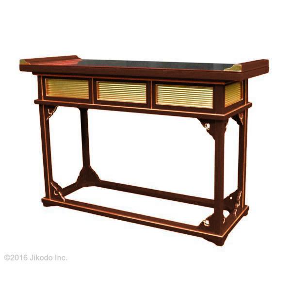 寺院仏具】潤み塗り 御所型 立ち焼香机 幅約120センチ 安心の 寺院仏具】潤み塗り 御所型 立ち焼香机 幅約120センチ 安心の
