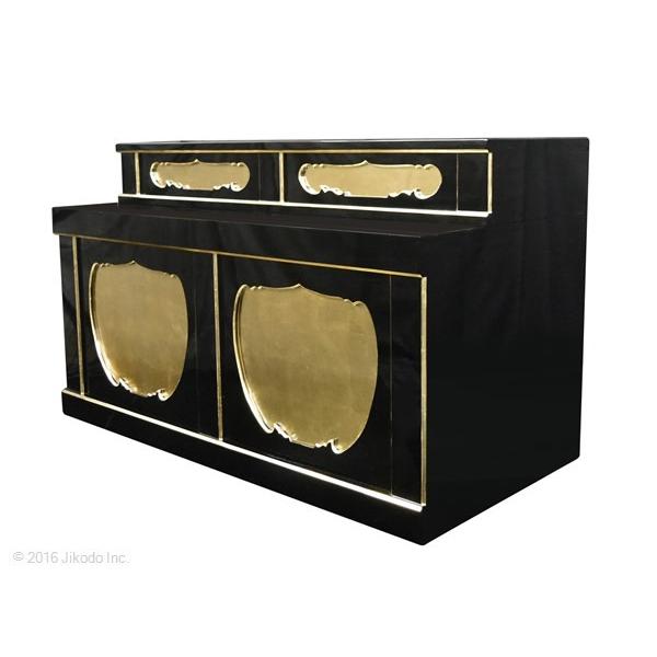 寺院仏具】潤み塗り 幅150センチの箱型須弥壇 雛壇付き 安心の 寺院仏具】潤み塗り 幅150センチの箱型須弥壇 雛壇付き 安心の