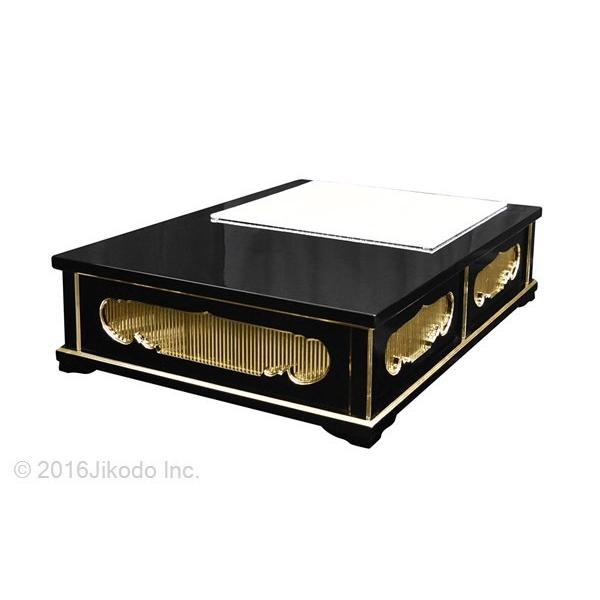 寺院仏具】黒塗り 大型礼盤 幅約105センチ 安心の国産品 自社 寺院仏具】黒塗り 大型礼盤 幅約105センチ 安心の国産品 自社