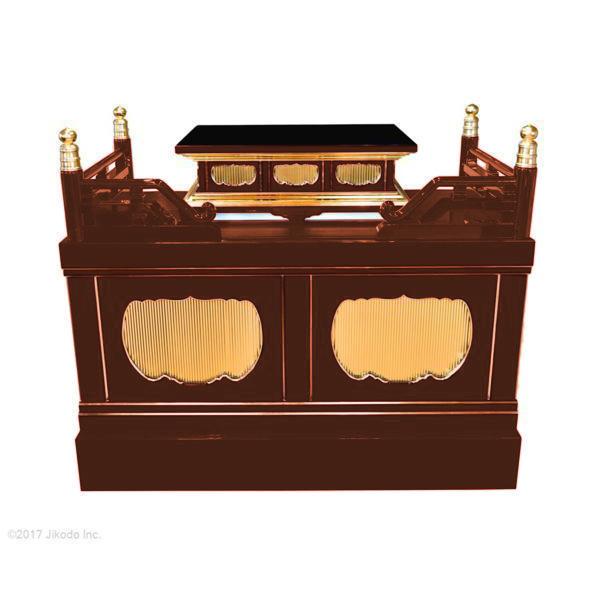 寺院仏具】黒塗り 幅150センチの箱型高級須弥壇 厨子台付き 安心 寺院仏具】黒塗り 幅150センチの箱型高級須弥壇 厨子台付き 安心