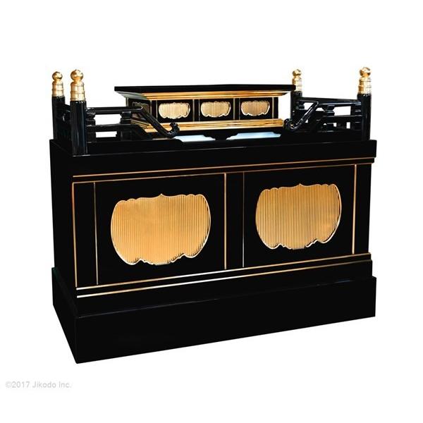 寺院仏具】潤み塗り 幅150センチの箱型高級須弥壇 厨子台付き 寺院仏具】潤み塗り 幅150センチの箱型高級須弥壇 厨子台付き