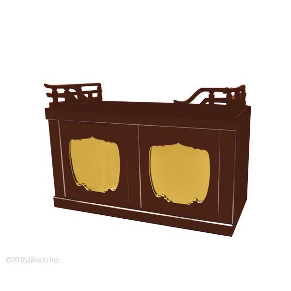 寺院仏具】黒塗り 幅150センチの箱型二間須弥壇 高欄付き 安心の 寺院仏具】黒塗り 幅150センチの箱型二間須弥壇 高欄付き 安心の