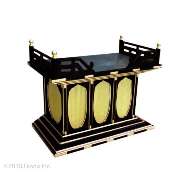 寺院仏具】潤み塗り 幅150センチの現代型型須弥壇 高欄・金具 寺院仏具】潤み塗り 幅150センチの現代型型須弥壇 高欄・金具