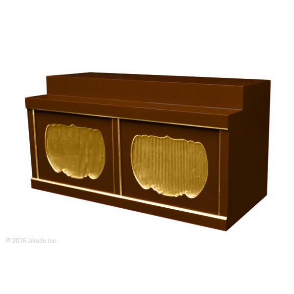 寺院仏具】潤み塗り 箱型須弥壇 雛壇付き 幅135センチ 国内自社 寺院仏具】潤み塗り 箱型須弥壇 雛壇付き 幅135センチ 国内自社