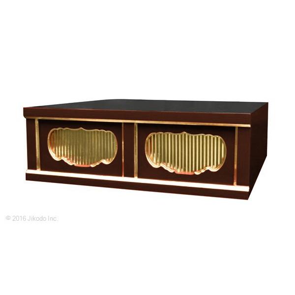 寺院仏具】潤み塗り 二間仏像台 幅60cmx高さ20cmx奥行60cm 寺院仏具】潤み塗り 二間仏像台 幅60cmx高さ20cmx奥行60cm