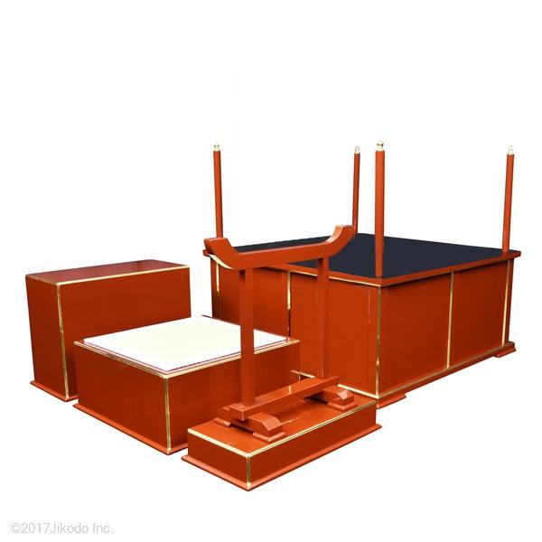 寺院仏具】黒塗り 3.5尺 簡易型の大壇・護摩壇 ケイ台付(磬台 寺院仏具】黒塗り 3.5尺 簡易型の大壇・護摩壇 ケイ台付(磬台