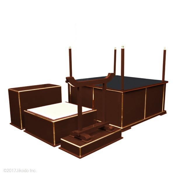 寺院仏具】黒塗り 3.5尺 簡易型の大壇・護摩壇 ケイ台付(磬台 寺院仏具】黒塗り 3.5尺 簡易型の大壇・護摩壇 ケイ台付(磬台