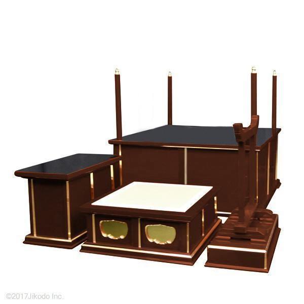 寺院仏具】黒塗り 3.5尺 簡易式の大壇・護摩壇 ケイ台付(磬台 寺院仏具】黒塗り 3.5尺 簡易式の大壇・護摩壇 ケイ台付(磬台