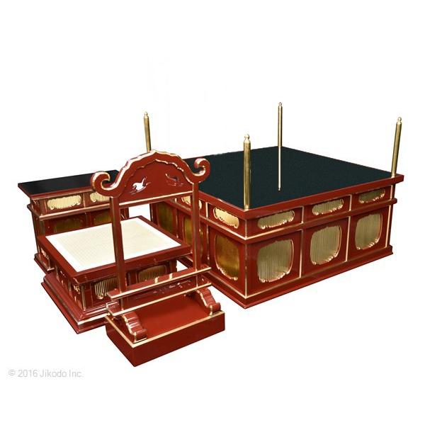 寺院仏具】潤み塗り 3.5尺 二重大壇・護摩壇 馨台付(ケイ台 寺院仏具】潤み塗り 3.5尺 二重大壇・護摩壇 馨台付(ケイ台