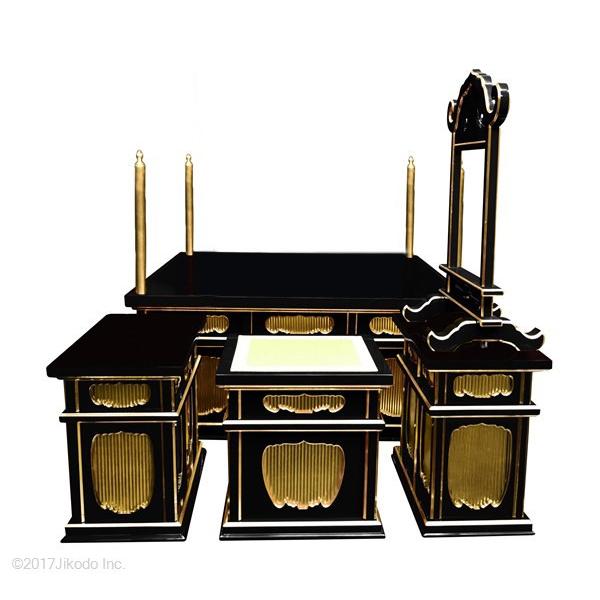 寺院仏具】朱塗り 3.5尺 二重椅子型大壇・護摩壇 馨台付(ケイ台 寺院仏具】朱塗り 3.5尺 二重椅子型大壇・護摩壇 馨台付(ケイ台