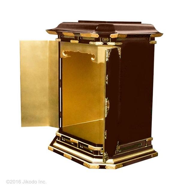 寺院仏具】潤み塗り 金具付 高級隅切厨子 高さ90センチ 国内自社 寺院仏具】潤み塗り 金具付 高級隅切厨子 高さ90センチ 国内自社