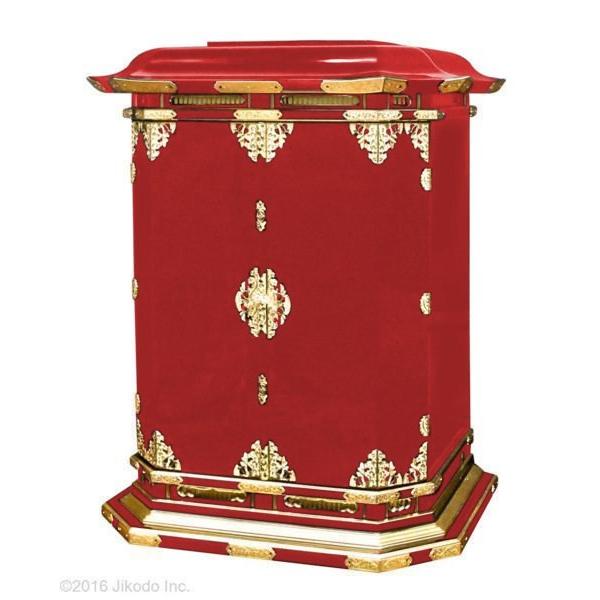寺院仏具】潤み塗り 金具付 高級隅切厨子 高さ90センチ 国内自社 寺院仏具】潤み塗り 金具付 高級隅切厨子 高さ90センチ 国内自社