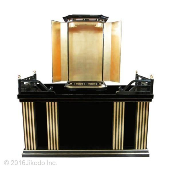 寺院仏具】黒塗り 新型須弥壇と大型厨子セット 厨子台幅180 寺院仏具】黒塗り 新型須弥壇と大型厨子セット 厨子台幅180