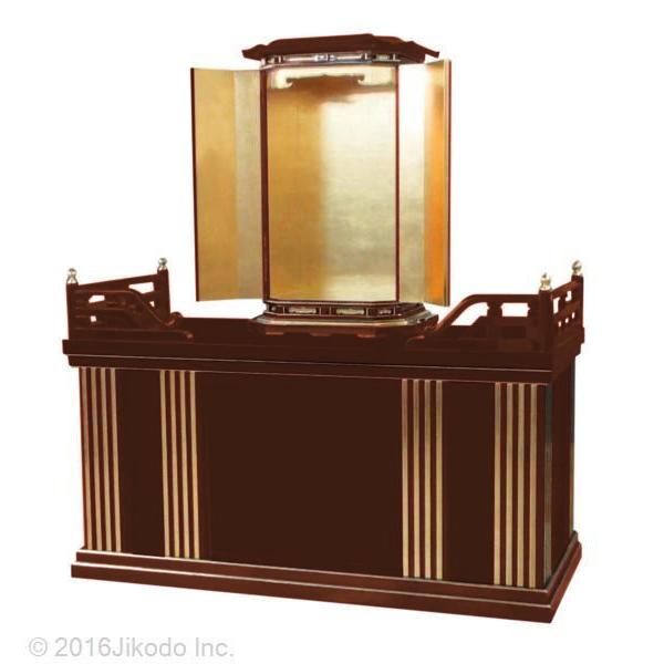 寺院仏具】黒塗り 新型須弥壇と大型厨子セット 厨子台幅180 寺院仏具】黒塗り 新型須弥壇と大型厨子セット 厨子台幅180