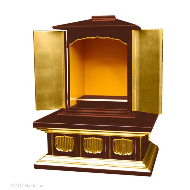 寺院仏具】潤み塗り 須弥壇と厨子の豪華2点セット 厨子高さ54 寺院仏具】潤み塗り 須弥壇と厨子の豪華2点セット 厨子高さ54