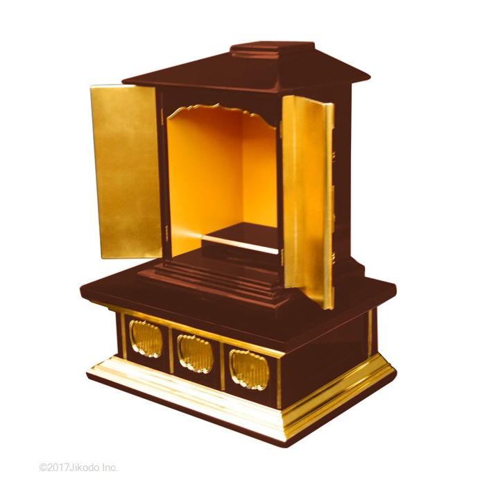 寺院仏具】潤み塗り 須弥壇と厨子の豪華2点セット 厨子高さ54 寺院仏具】潤み塗り 須弥壇と厨子の豪華2点セット 厨子高さ54