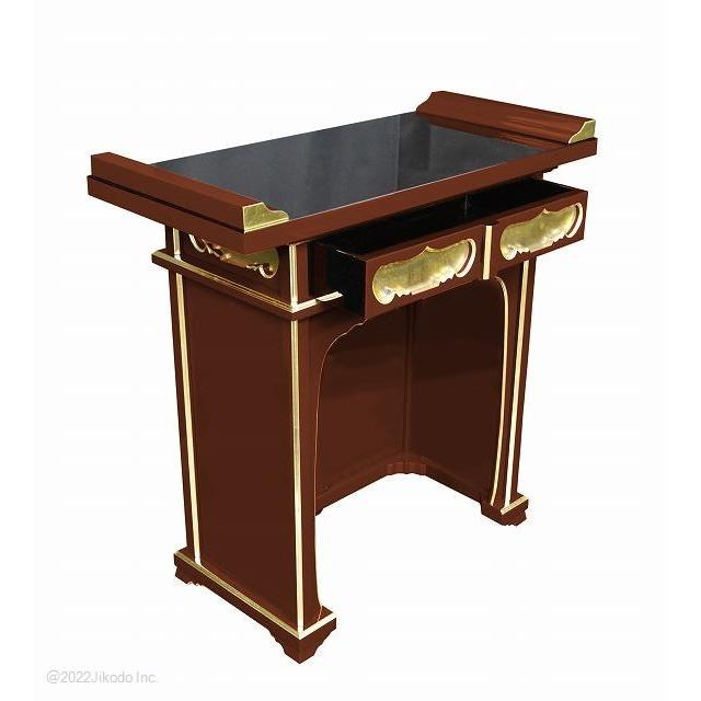 寺院仏具】黒塗り 椅子用導師机(幅75cmx高74cmx奥34cm)安心の 寺院仏具】黒塗り 椅子用導師机(幅75cmx高74cmx奥34cm)安心の