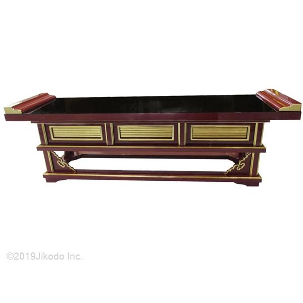 寺院仏具】黒塗り 焼香机 安心の国産品 自社工場にて製作 木製 寺院仏具】黒塗り 焼香机 安心の国産品 自社工場にて製作 木製