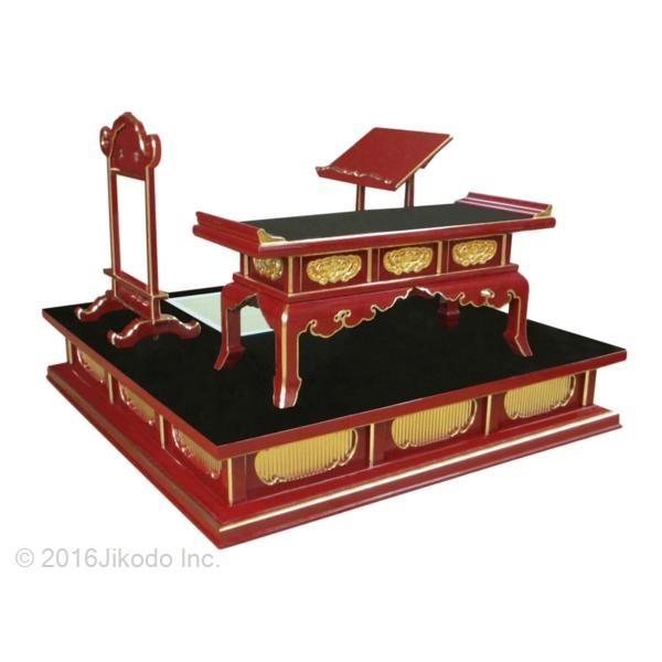 寺院仏具】幅58センチ 潤み塗りの簡易式 礼盤 国内自社工場で製 寺院仏具】幅58センチ 潤み塗りの簡易式 礼盤 国内自社工場で製