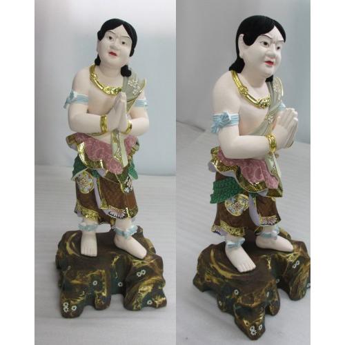 特別販売品 限定数(1)】不動明王と二童子像 仏像 彩色 極上品 特別販売品 限定数(1)】不動明王と二童子像 仏像 彩色 極上品