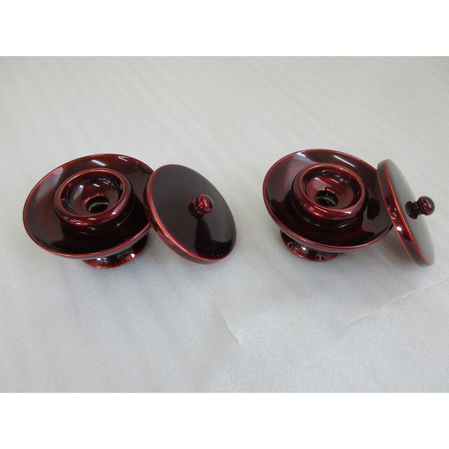 特別販売品】木製 上玉虫塗 茶台 2個セット価格です(幅9cm高5cm 特別販売品】木製 上玉虫塗 茶台 2個セット価格です(幅9cm高5cm