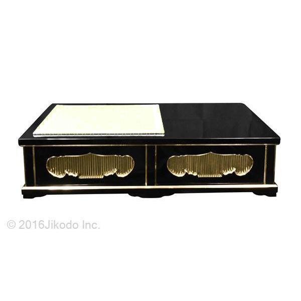 特別販売展示品】黒塗り 大型礼盤(幅約105cm高さ約25cm奥行約 特別販売展示品】黒塗り 大型礼盤(幅約105cm高さ約25cm奥行約