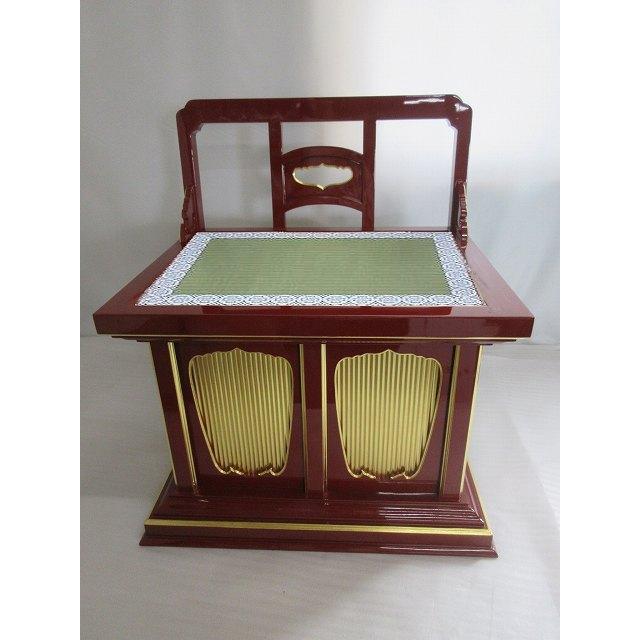 特別販売品】幅広 椅子式礼盤 朱塗り (座幅68cm奥行52cm総高78cm 特別販売品】幅広 椅子式礼盤 朱塗り (座幅68cm奥行52cm総高78cm