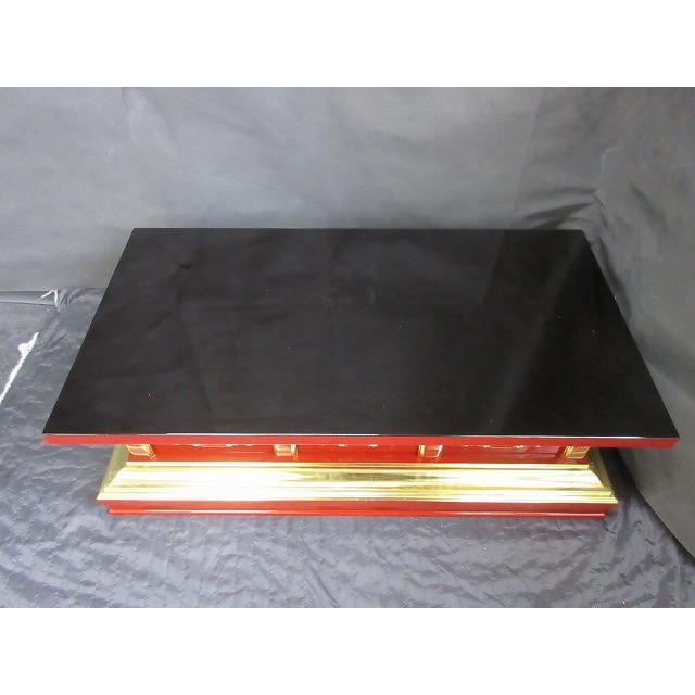 特別販売品】朱塗り 厨子台 仏像台にも(幅80cm高25cm奥43cm)長期 特別販売品】朱塗り 厨子台 仏像台にも(幅80cm高25cm奥43cm)長期