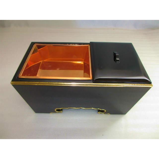 特別販売品】黒塗り 角香炉 オトシ付き (幅27cm高13cm奥15cm 特別販売品】黒塗り 角香炉 オトシ付き (幅27cm高13cm奥15cm