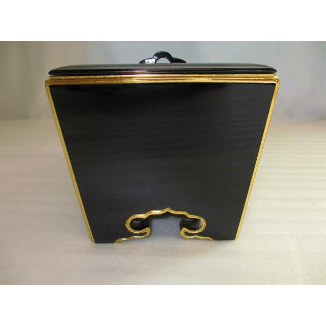 特別販売品】黒塗り 角香炉 オトシ付き (幅27cm高13cm奥15cm 特別販売品】黒塗り 角香炉 オトシ付き (幅27cm高13cm奥15cm