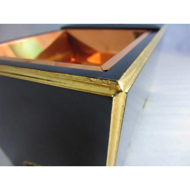 特別販売品】黒塗り 角香炉 オトシ付き (幅27cm高13cm奥15cm 特別販売品】黒塗り 角香炉 オトシ付き (幅27cm高13cm奥15cm