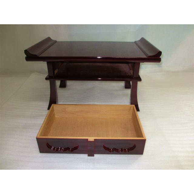 特別販売品】溜塗り経机 20号 (幅約60.5cm×高さ約30cm×奥行約 特別販売品】溜塗り経机 20号 (幅約60.5cm×高さ約30cm×奥行約