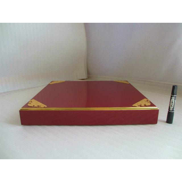 特別販売品】朱塗り 面金 回転仏像台 (幅約48cm×高さ約6.5cm 特別販売品】朱塗り 面金 回転仏像台 (幅約48cm×高さ約6.5cm