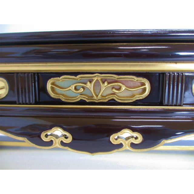 特別販売品】潤み塗り 須弥型上卓 (幅42.4cm) 面紛、金箔仕上げ 特別販売品】潤み塗り 須弥型上卓 (幅42.4cm) 面紛、金箔仕上げ