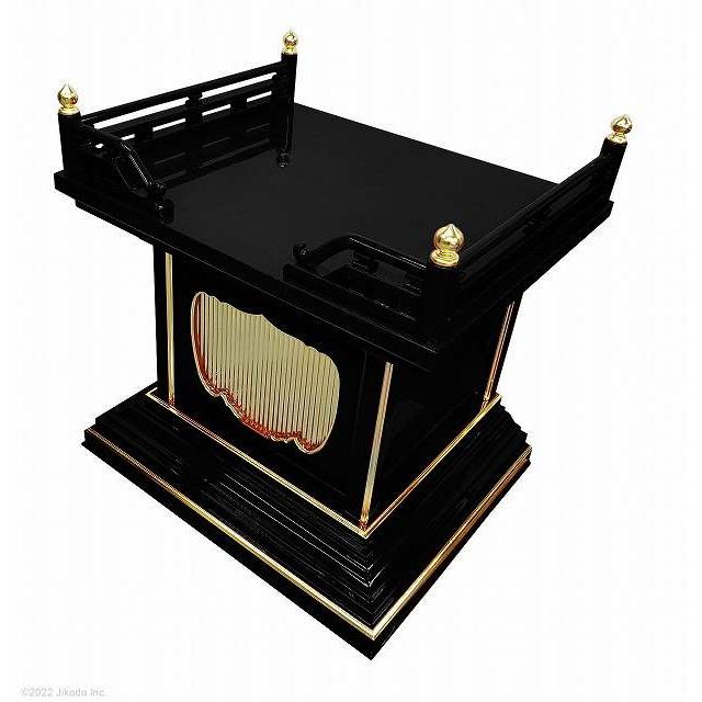寺院仏具】黒塗り 高欄付き小型須弥壇 幅60cm サイズ調整可能 寺院仏具】黒塗り 高欄付き小型須弥壇 幅60cm サイズ調整可能