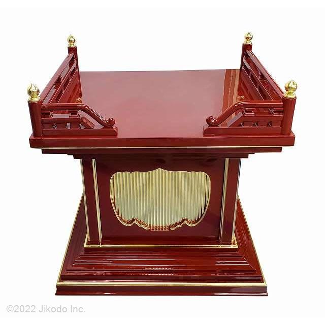 寺院仏具】黒塗り 高欄付き小型須弥壇 幅60cm サイズ調整可能 寺院仏具】黒塗り 高欄付き小型須弥壇 幅60cm サイズ調整可能