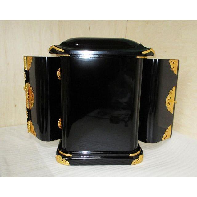 特別販売品】黒塗り 木瓜厨子 飾り金具付き(屋根幅41cm高48cm奥 特別販売品】黒塗り 木瓜厨子 飾り金具付き(屋根幅41cm高48cm奥