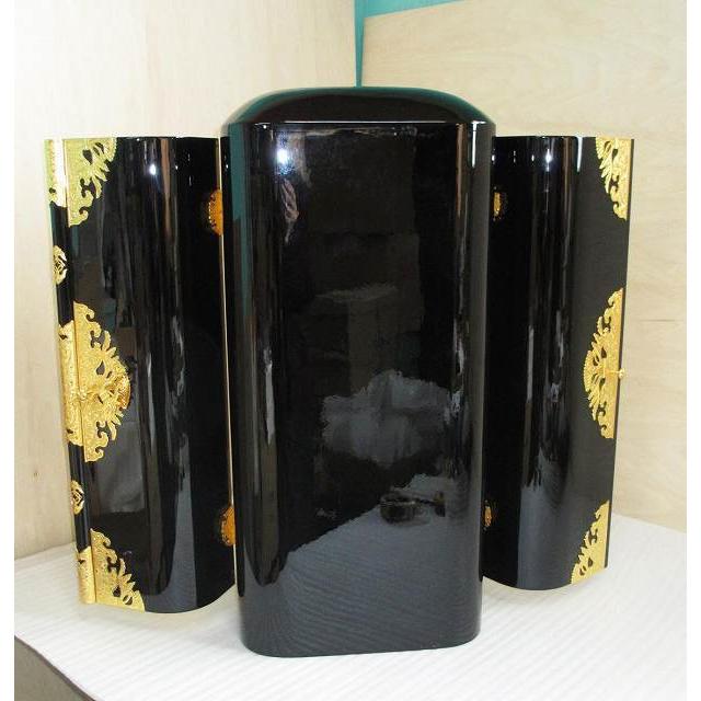 特別販売品】黒塗り 大型 丸厨子 美品(外幅32.5cm高70.5cm奥27.5 特別販売品】黒塗り 大型 丸厨子 美品(外幅32.5cm高70.5cm奥27.5