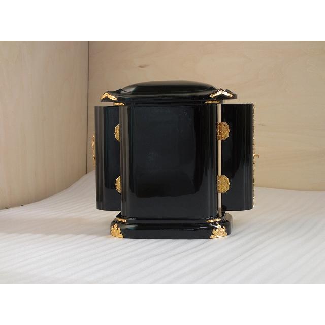 厨子　黒塗り 丸厨子 黒漆塗10