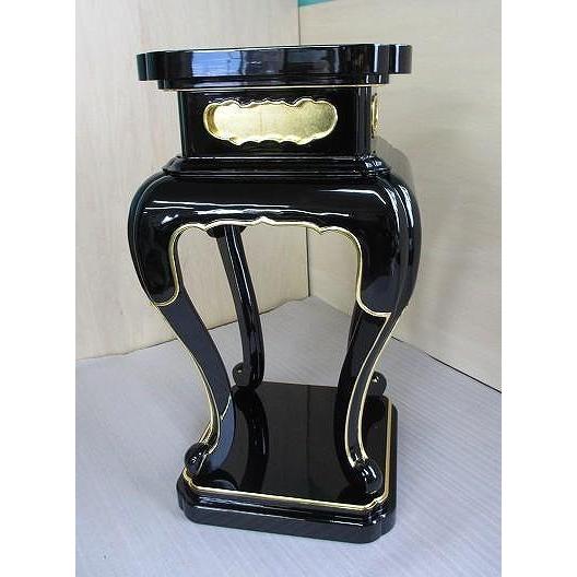 【特別販売品】黒面金　中央香台　2.5尺(幅38cm高75.8cm奥38cm)長期在庫品の為特価セール　木製高級仏具通販　管理番号「997182」