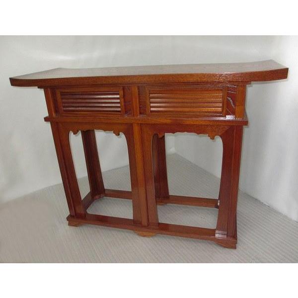 【特別販売品】欅の無垢材使用 立焼香机 最高級品　漆塗(幅106cm高77cm奥38cm)長期在庫品の為特価セール　高級仏具通販　管理番号「997211」_2