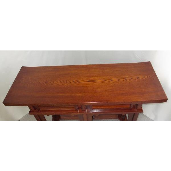 【特別販売品】欅の無垢材使用 立焼香机 最高級品　漆塗(幅106cm高77cm奥38cm)長期在庫品の為特価セール　高級仏具通販　管理番号「997211」_5