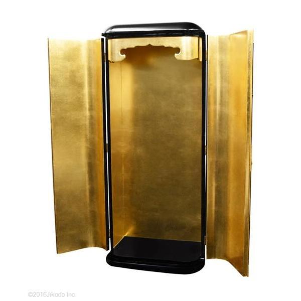 【受注生産品、限定サイズの特価品】黒塗りの丸厨子NO.2 金具付 高さ100cm 色は3色(黒、朱、潤み)　国内自社工場で製作品　(商品番号mu041）（発送まで約45日）