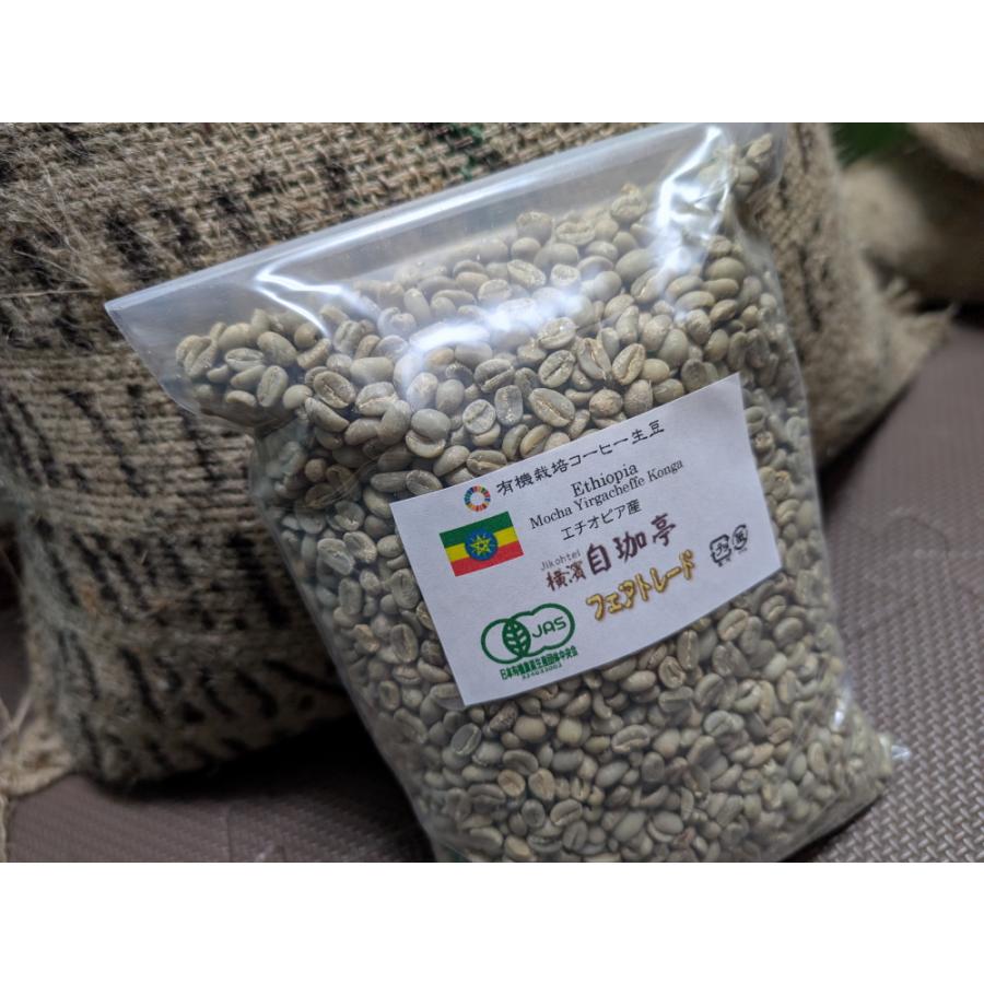 SDGs 有機栽培コーヒー生豆1kg エチオピア・モカ・イルガチェフェ・コンガ（オーガニック/フェアトレード） | オーガニック