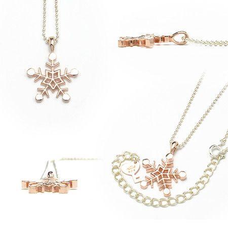 ピンクピンクシルバー PinkPinkSilver ネックレス レディース アクセサリー クリスタル オブ スノー ペンダント シルバーチェーン付き ArisaHnasaki｜jikudo｜03